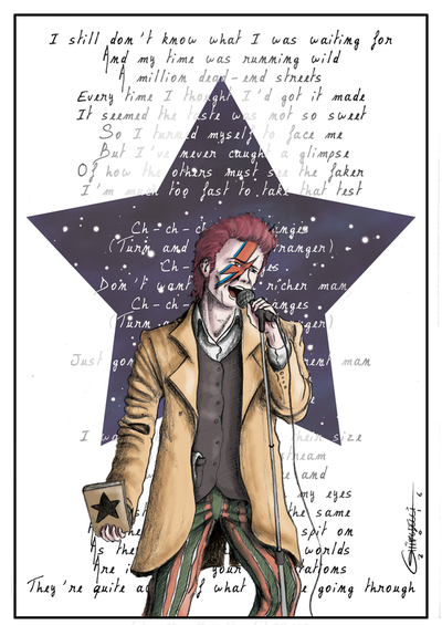 Homenagem a David Bowie - 2016.
Digital (A3).